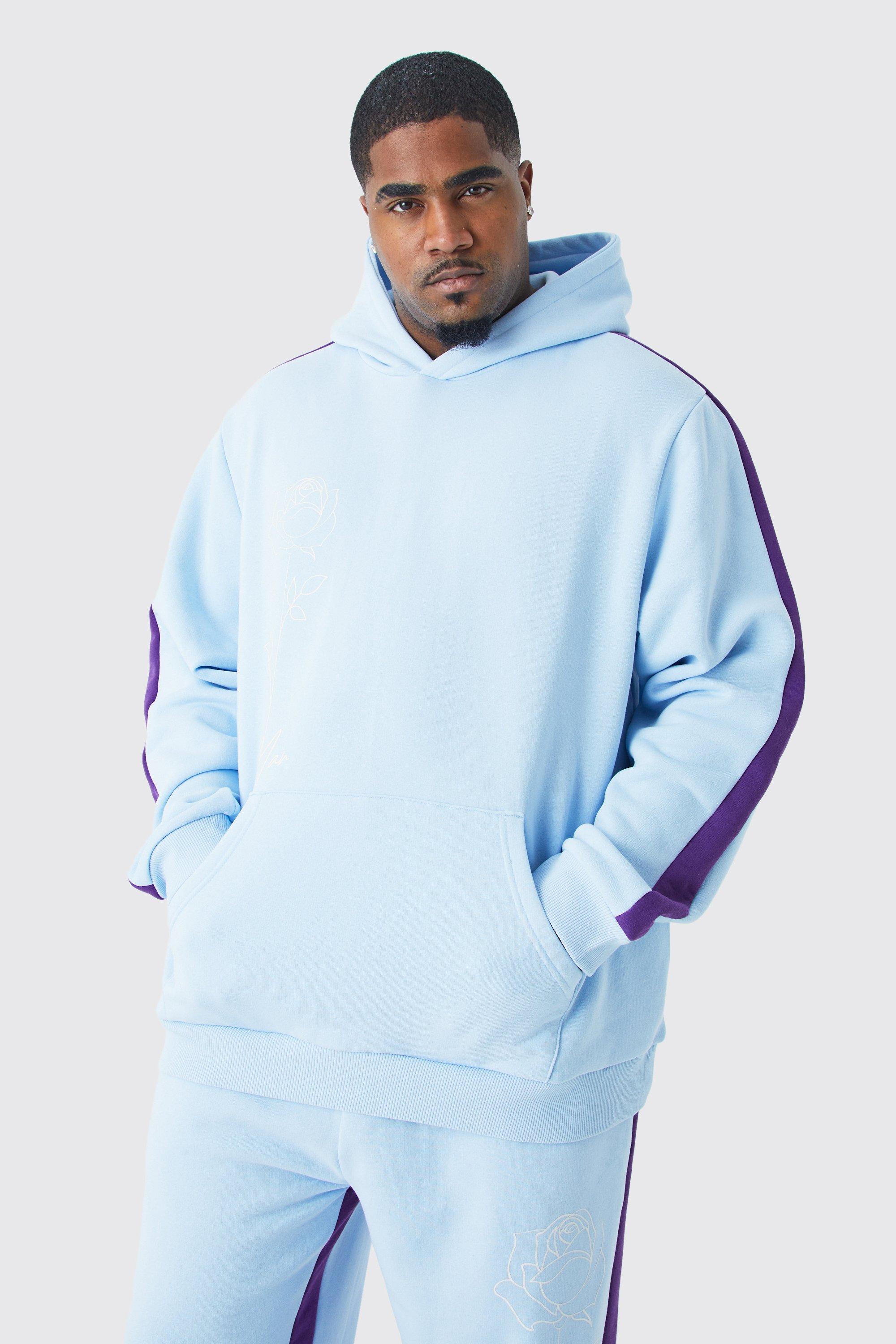 Mens pale shop blue hoodie